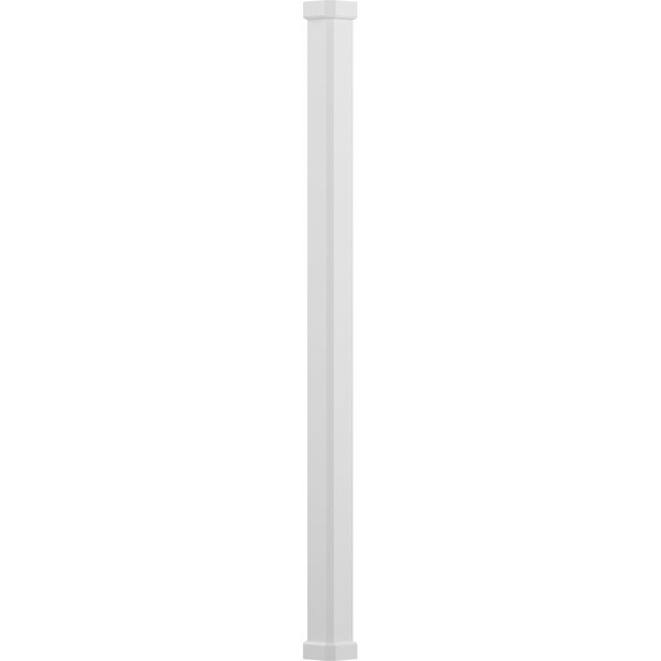 Ekena Millwork 6" x 10' Endura-Aluminum Craftsman Style Column, Square Shaft For Post Wrap Installation Non-Tapered EA0610INPSACRCR - main